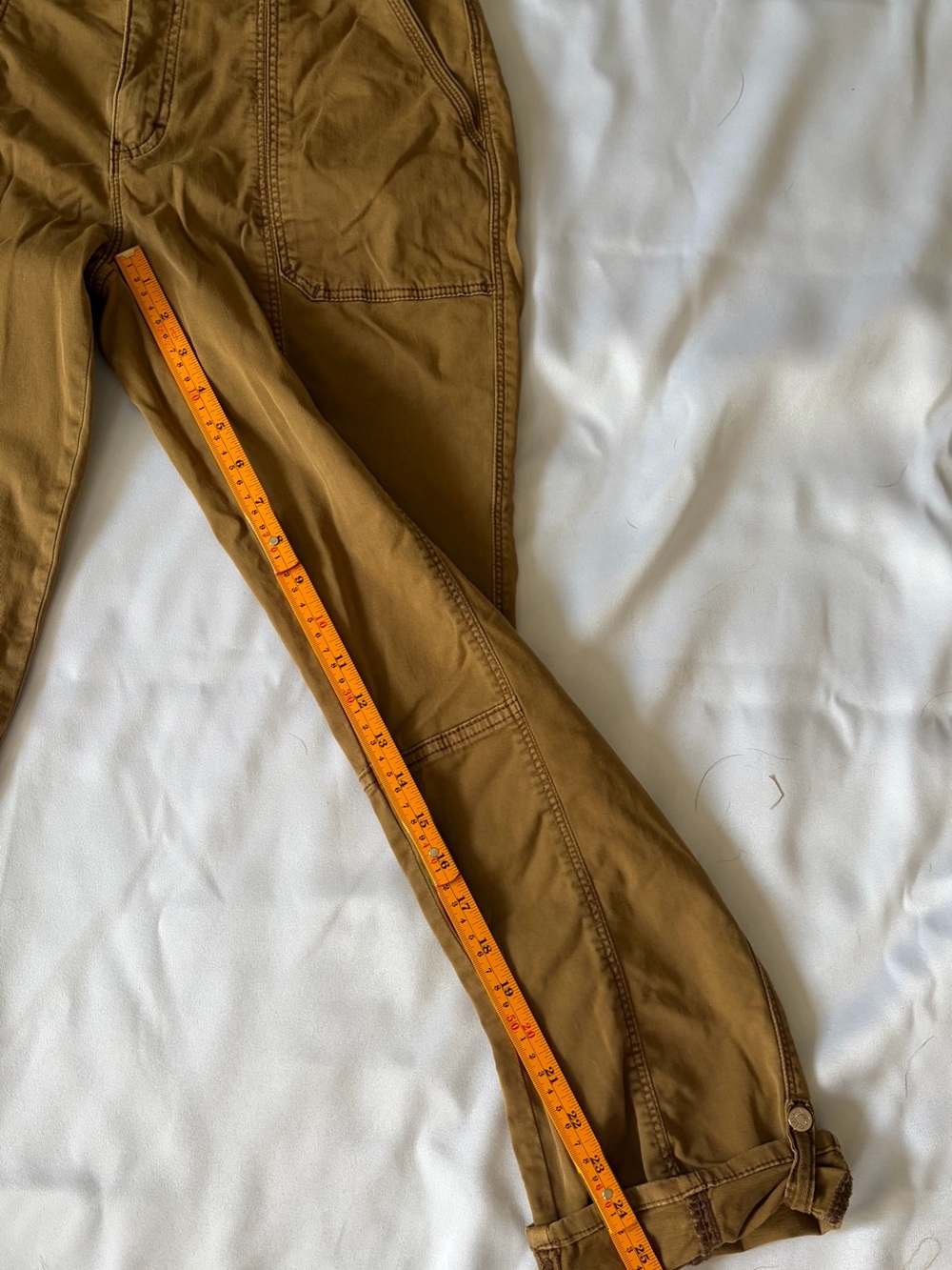 White House Black Market Mid-Rise Crop Pants in Caramel Brown Size 10 - Picture 7 of 8